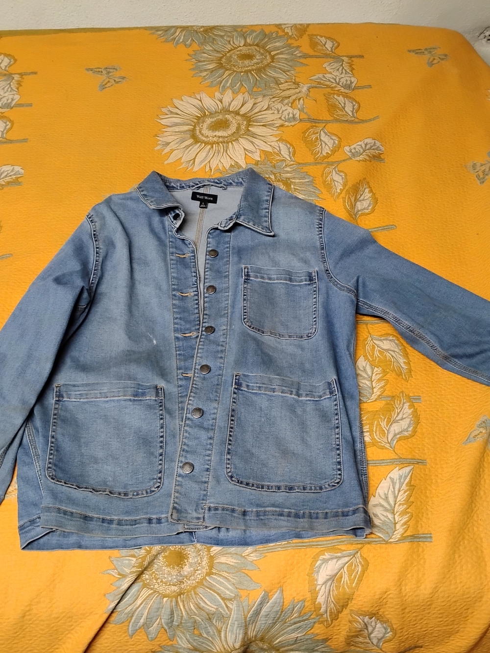 Well Worn Light Blue Denim Jacket